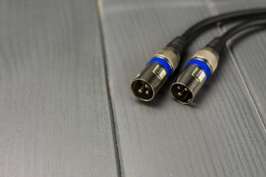 Ses aygıtları için erkek xlr tipi ses bağlantıları