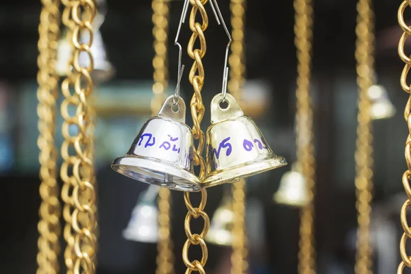 The bells ring the chains of faith in Buddhism.