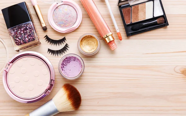 Make-up kosmetischer Hintergrund — Stockfoto