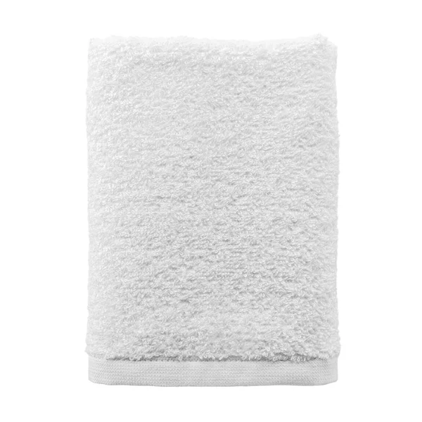 Folded towel isolated on white — Stock Photo, Image