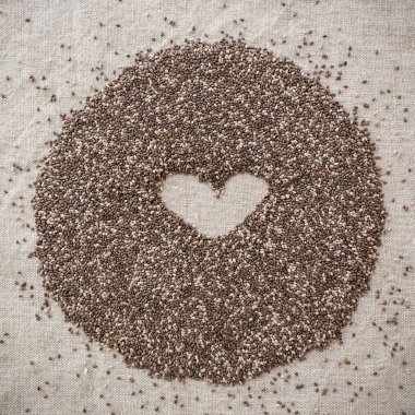 Chia tohum kalp şeklinde