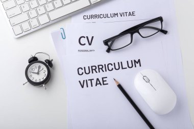 CV, saat, bilgisayar ile iş görüşmesi