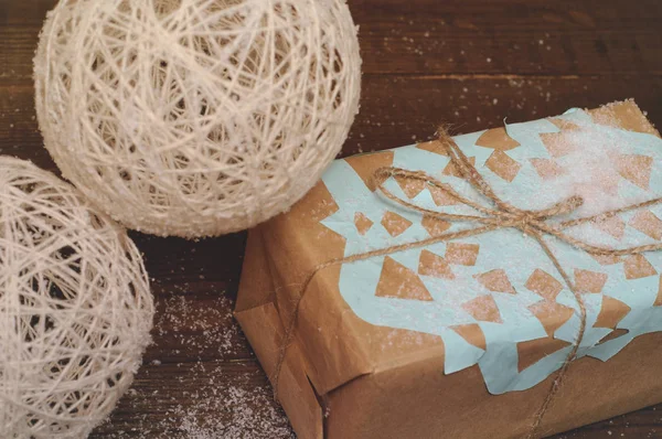 Regalos de Navidad hechos a mano — Foto de Stock