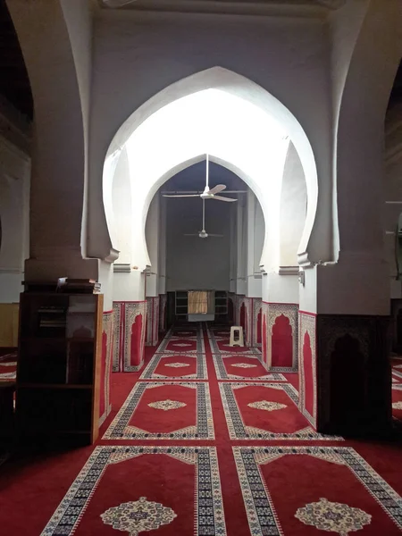 Dentro Una Antigua Mezquita Oasis Figuig Morooco — Foto de Stock