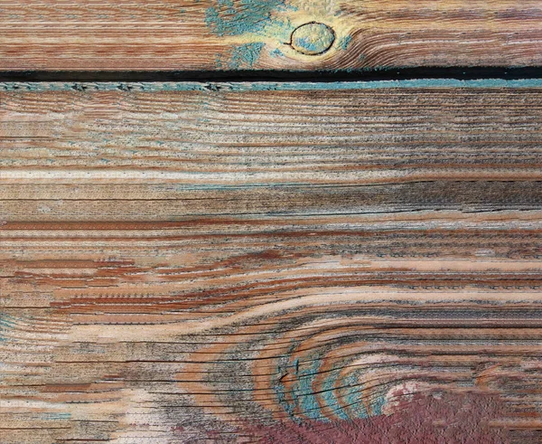 Παλιά ξύλινη υφή από ξύλο πεύκου. Ξύλινο φόντο με τα υπολείμματα του ξεφλούδισμα χρώμα. οριζόντια διάταξη των ξεπερασμένων σανίδων — Φωτογραφία Αρχείου