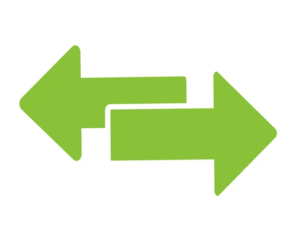 Exchange ok aktarım simgesi, logo. Beyaz arka plan üzerinde vektör isloated — Stok Vektör