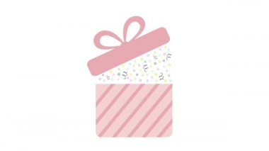 Hediye kutusu açılıyor. 4K video