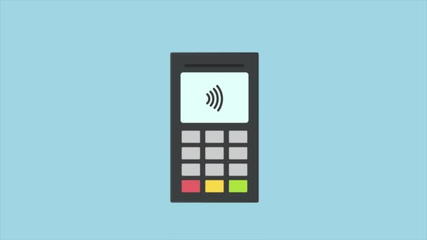 Paiement par carte de crédit NFC. Main masculine du client payant avec une carte de crédit sans contact avec la technologie NFC. Services bancaires de monnaie électronique. transaction d'argent sans fil. Paiement sans fil .