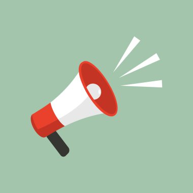 Megafon Simgesi Vektör Logo Tasarım Şablonu. ESP 10