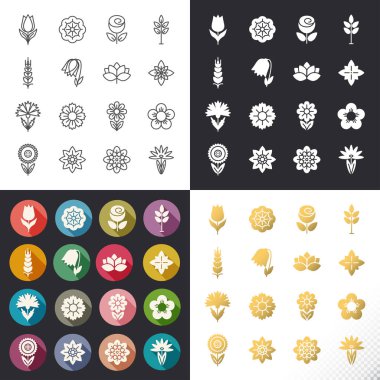Çiçek Icons set