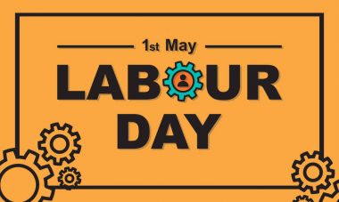 İşçi Bayramı tebrik kartı 