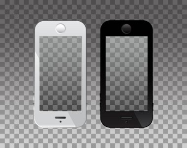 Boş ekranda mockup için telefon 