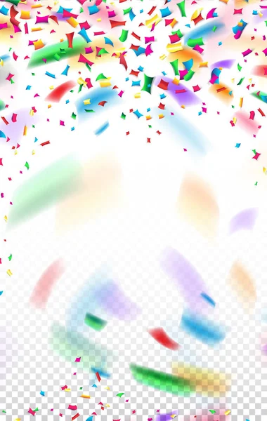 Beaucoup tombant confettis minuscules — Image vectorielle