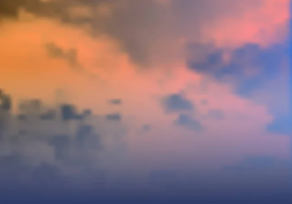 Ciel orageux avec nuages . — Image vectorielle