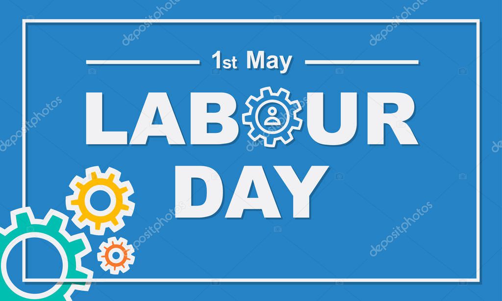 Labour Day greeting card 