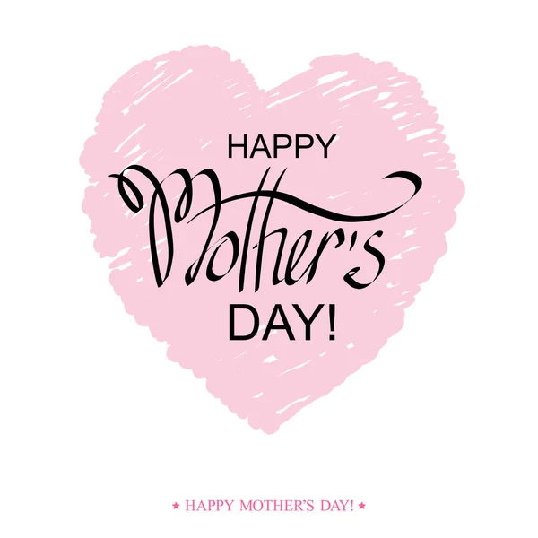 Happy Mother's Day greeting card — Stock Vector