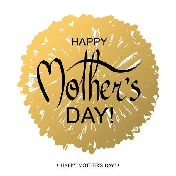 Feliz cartão de felicitações do dia da Mãe — Vetor de Stock