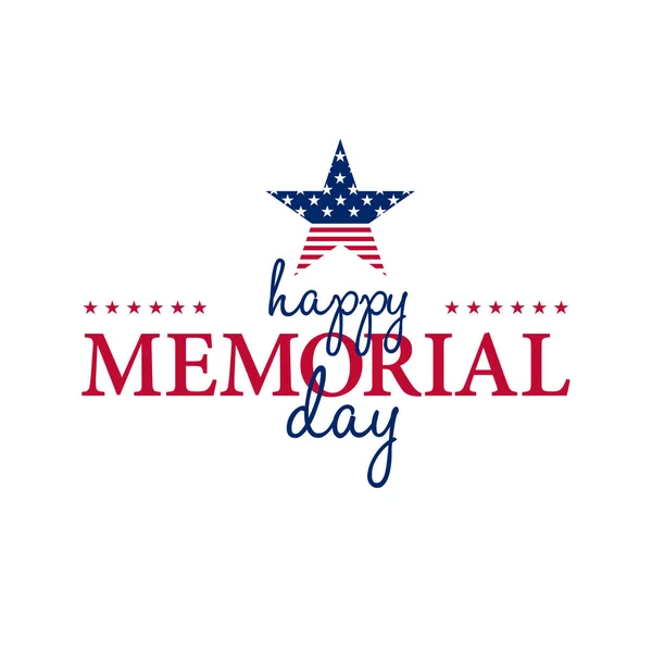 Memorial National American Day — Stock Vector