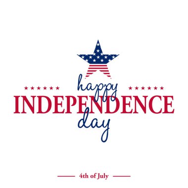 Tebrik kartı için Amerikan Bağımsızlık günü