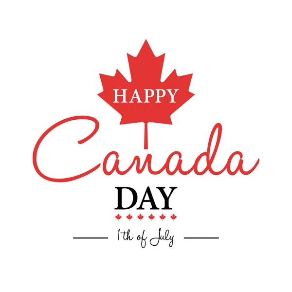 Biglietto di auguri per il Canada Day — Vettoriale Stock