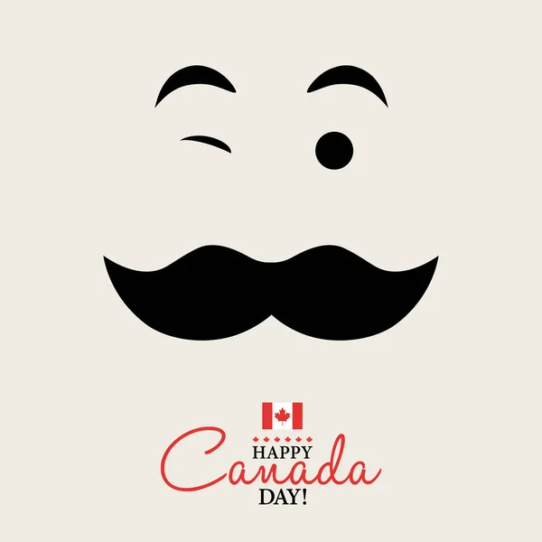 Happy Canada Day greeting card — Stock Vector