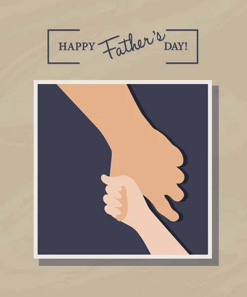 Happy Fathers Day greeting card — Stock Vector