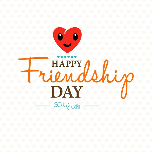 Happy Friendship Day card — Stock Vector