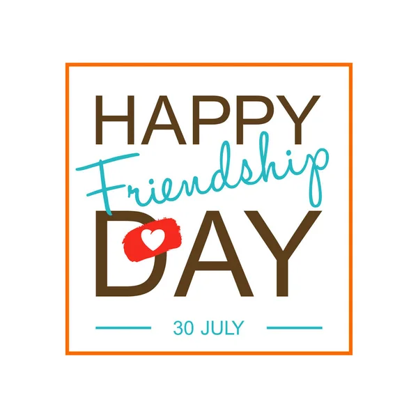 Happy Friendship Day card — Stock Vector