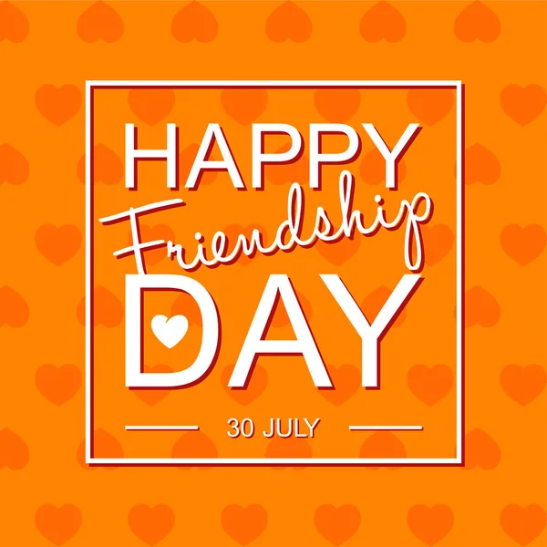 Happy Friendship Day card — Stock Vector