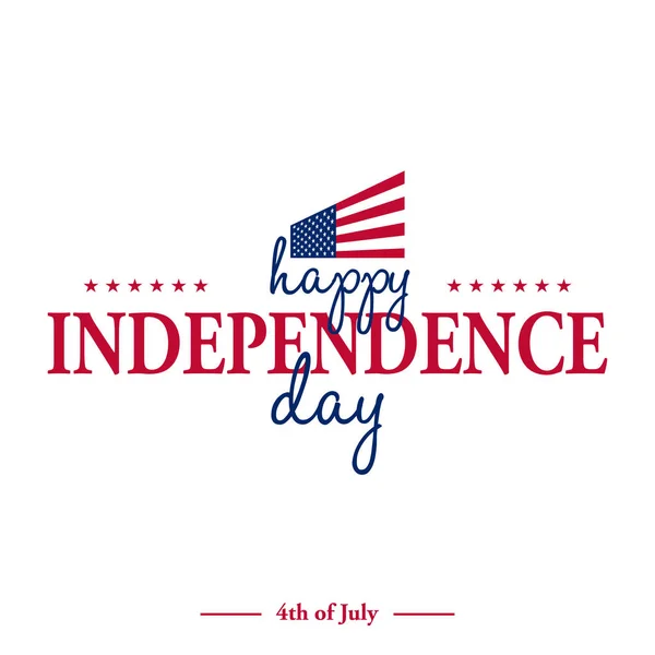 Üdvözlőlap amerikai függetlenség napja — Stock Vector