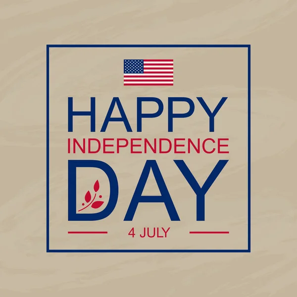 Kartkę z życzeniami dla amerykańskiego dnia niepodległości — Wektor stockowy