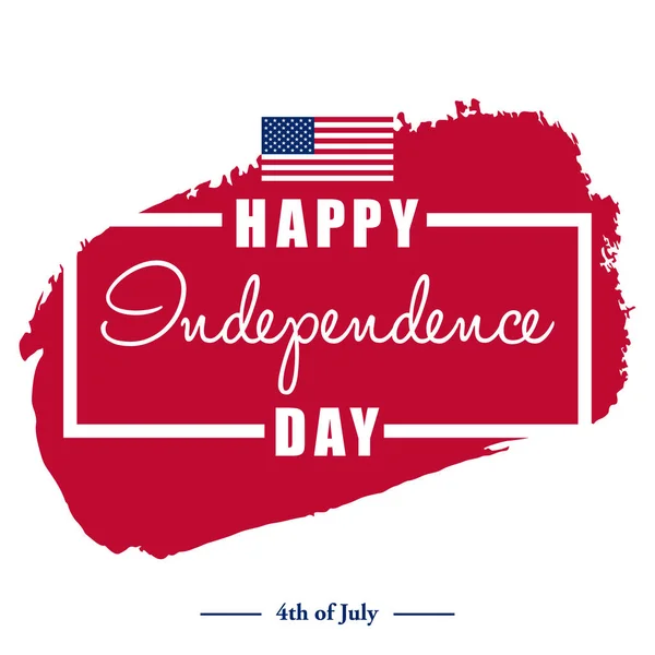 Kartkę z życzeniami dla amerykańskiego dnia niepodległości — Wektor stockowy