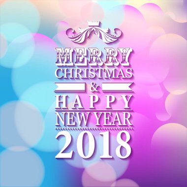 2018 neşeli Noel kartı 