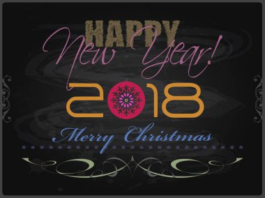 2018 neşeli Noel kartı 