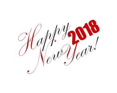 Yeni yıl yazı kartı 