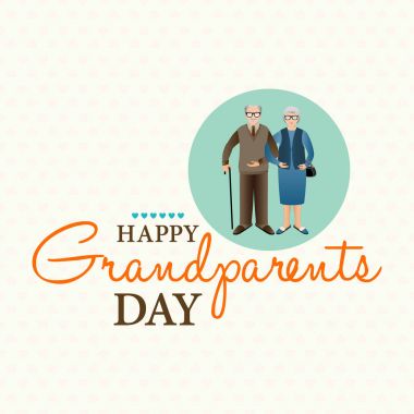 Şablon mutlu büyükbaba ve Büyükanneler Günü / 