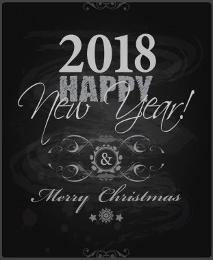 2018 neşeli Noel kartı 