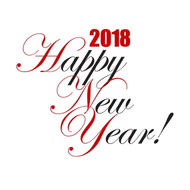 Yeni yıl yazı kartı 