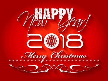 2018 neşeli Noel kartı 