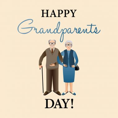 Şablon mutlu büyükbaba ve Büyükanneler Günü / 