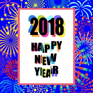 2018 mutlu yeni yıl kartı 