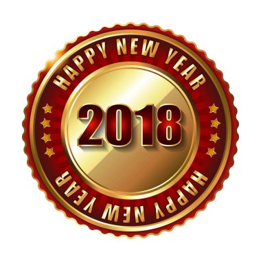 2018 mutlu yeni etiket 