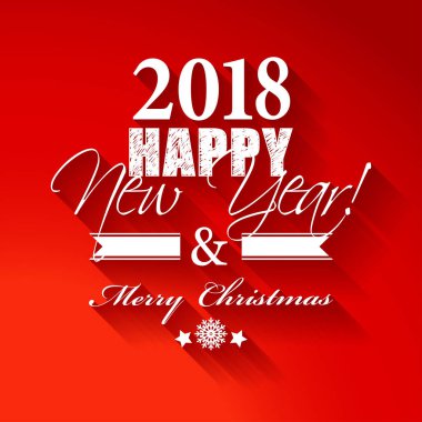 2018 neşeli Noel kartı 