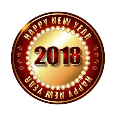 2018 mutlu yeni etiket 