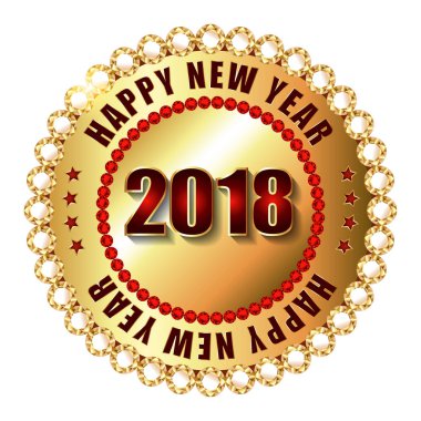 2018 mutlu yeni etiket 