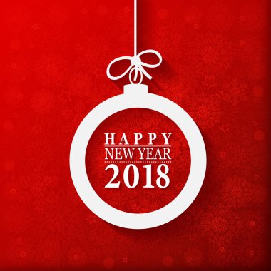 Noel kartı şablonu topu ile