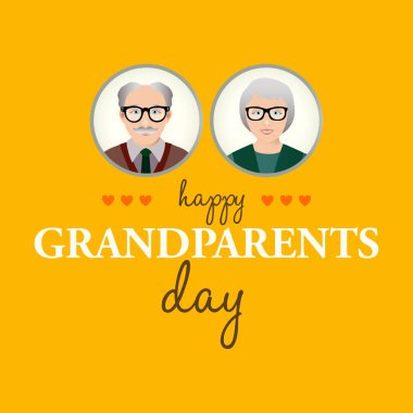 Şablon mutlu büyükbaba ve Büyükanneler Günü / 
