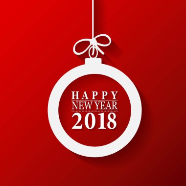 Noel kartı şablonu topu ile