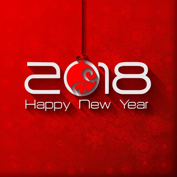 Carte Nouvel An avec ballon — Image vectorielle