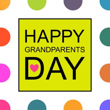 Şablon mutlu büyükbaba ve Büyükanneler Günü / 